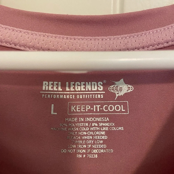 NWOT | Reel Legends women’s keep-it-cool purple active top — large‎ - Picture 4 of 5